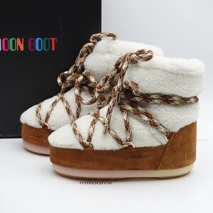 NEW Women's Moon Boot Icon Light Low Shearling Suede Boots